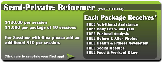 san diego pilates semi private training fees